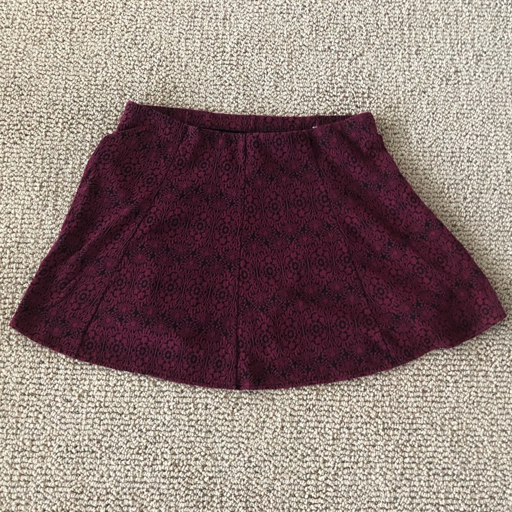 Aeropostale Burgundy Skirt
